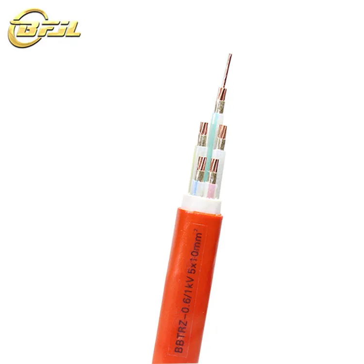 Mineral Fireproof Cable BBTRZ 0.6/1KV 5X10mm2 Copper Core Mineral Insulated LSOH Fireproof Cable