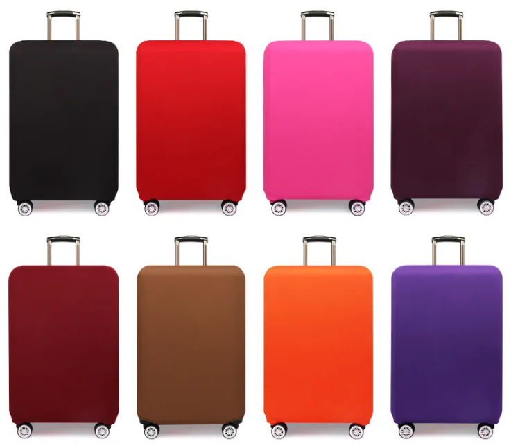 China supplier pure spandex carry on luggage cover travel suitcase cover