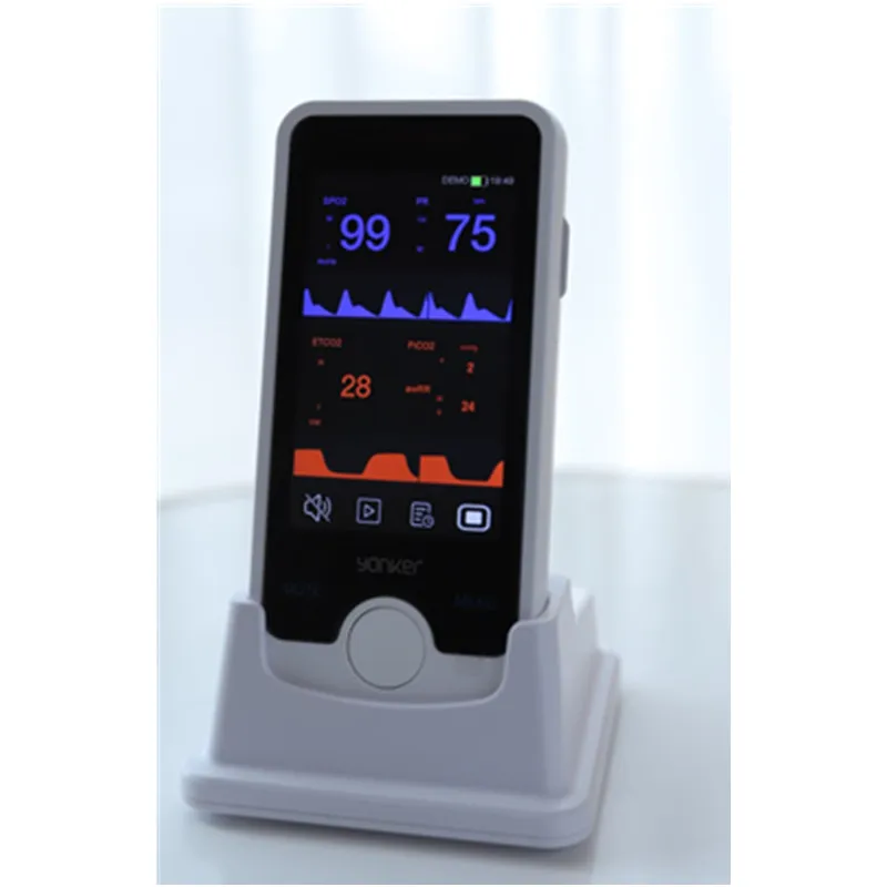 2024 New Model Handheld Veterinary Pulse Oximeter Monitor With LCD Color Touch Screen for Animal