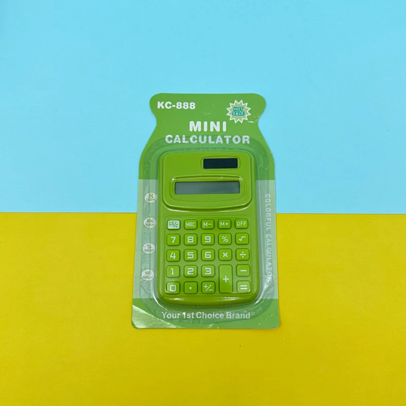 Yubon Wholesale Multi Color Mini Calculator Portable Custom Office Pocket Calculator Students School Supplies Stationery