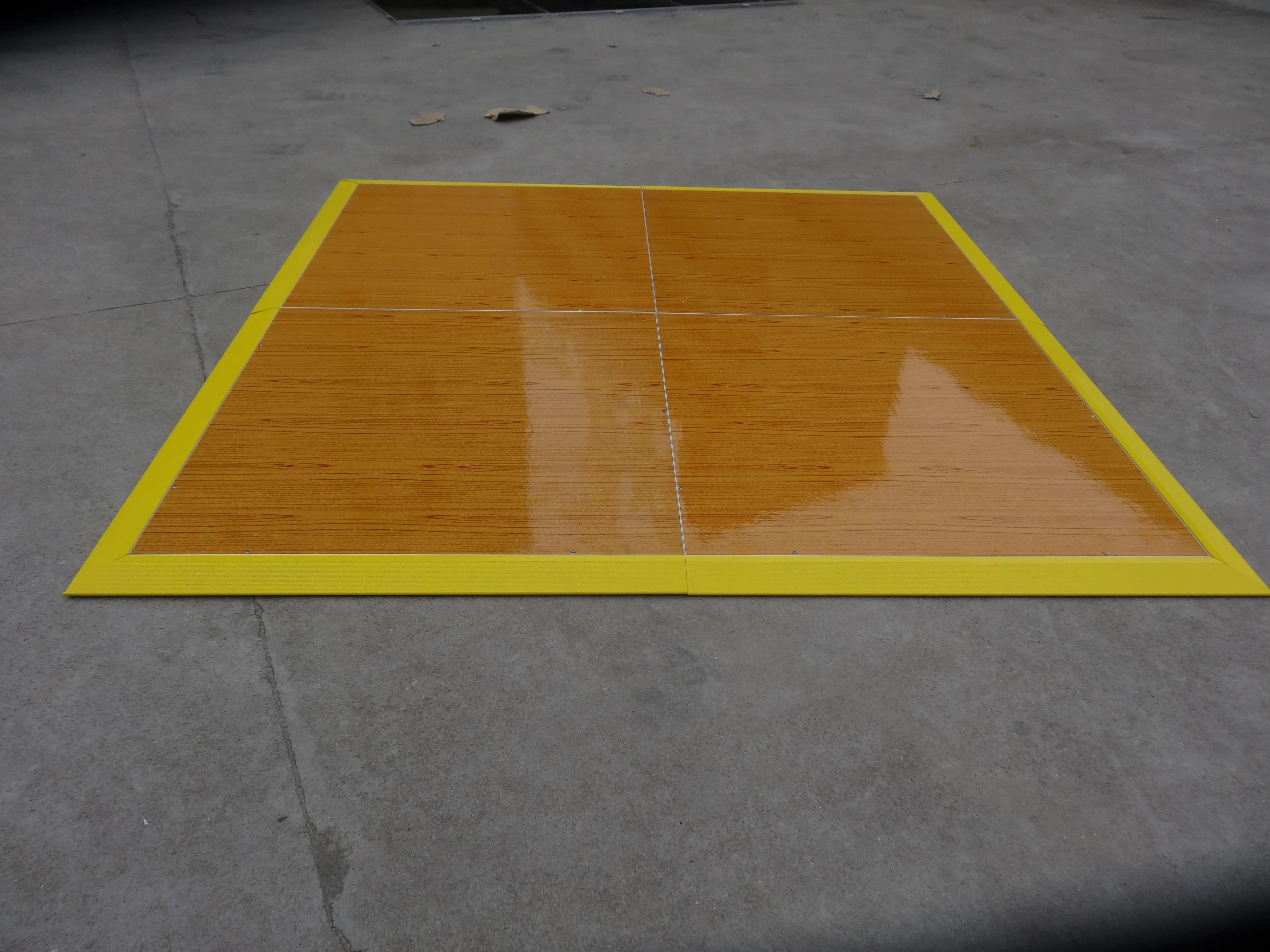 Pear yellow wooden dance board portable floor indoor ballroom dance floor