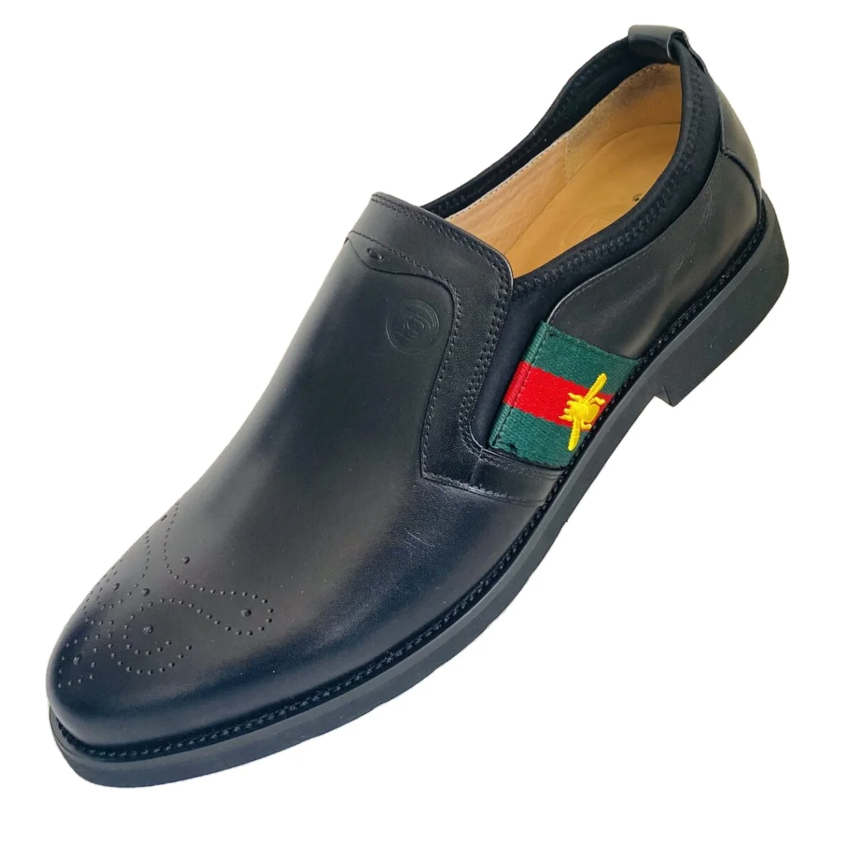 New fashion Party Genuine Leather 5cm Height Increasing Stylish Shoes No Tie Lace for Men Summer italian calf leather