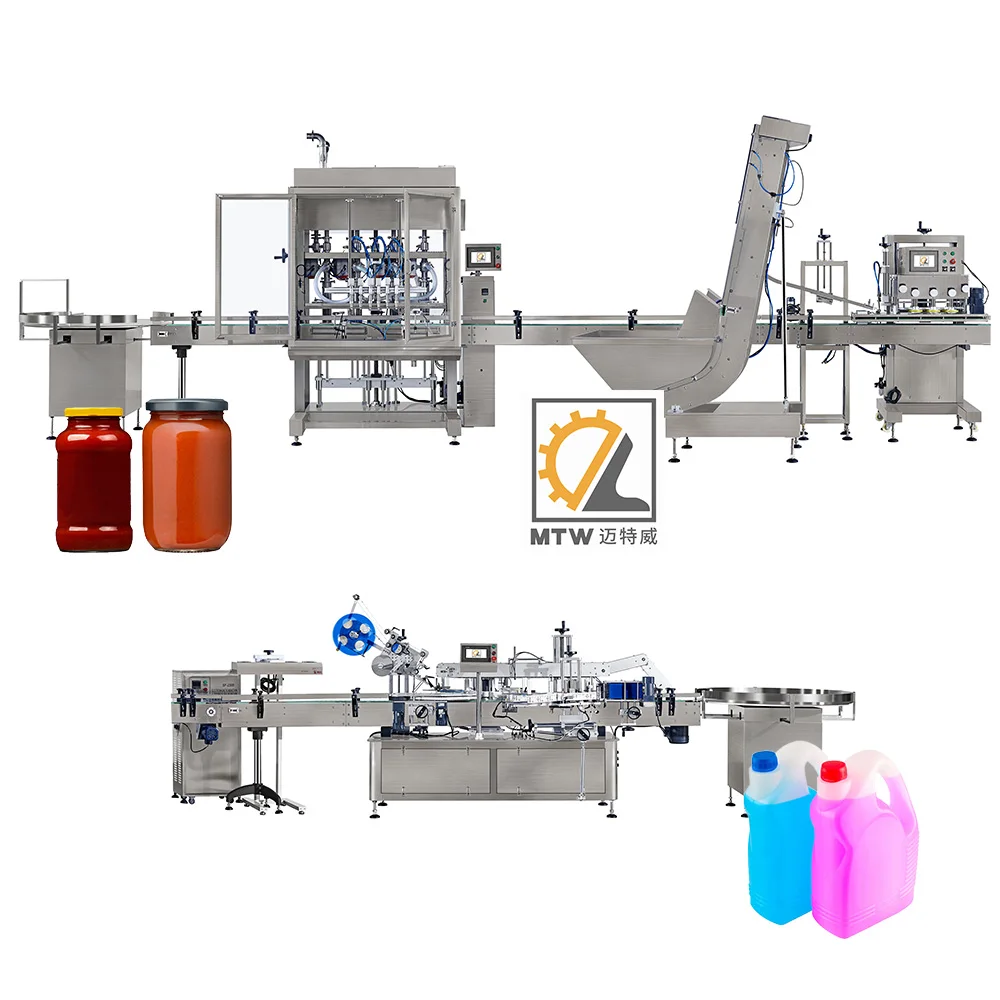MTW linear syringe viscous liquid hair conditioner filling and packing machine