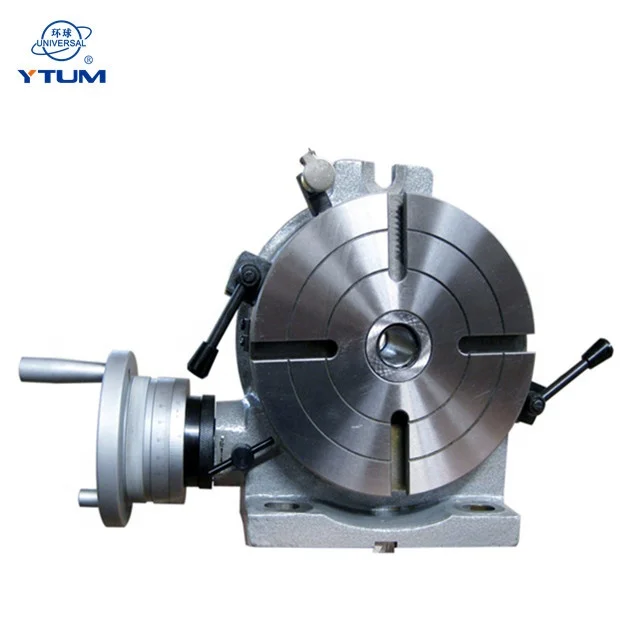 
universal 8 inch Hor.&Vert.4th axis tilting motorized welding CNC index Rotary Table milling machine 