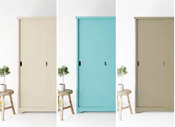 Sliding Door Outdoor Storage Cabinet Waterproof Garden Shed Garden Storage Bin