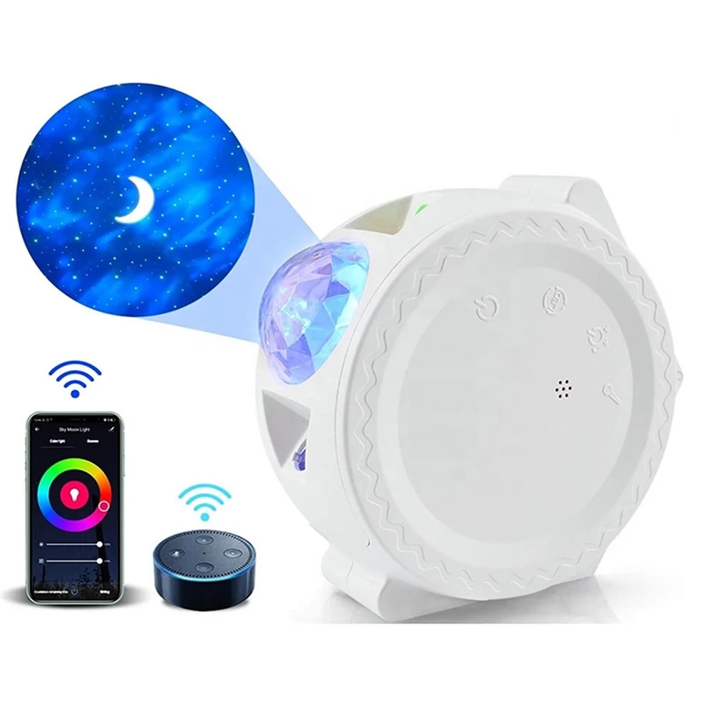 Biumart WIFI Galaxy проектор Прямая доставка бесплатный логотип Smart Life Tuya приложение управление телефоном Луна Звездная звезда свет