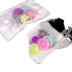 Hot sale 5pcs/bag Tattoo Ink Cups Wholesale Disposable Colorful Silicone Tattoo Pigment Cups