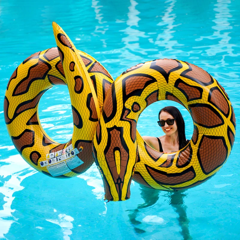 Airmyfun Pvc Snake Double Ring Water Toy Pool Float Inflatable Pool Toy Swimming Ring
