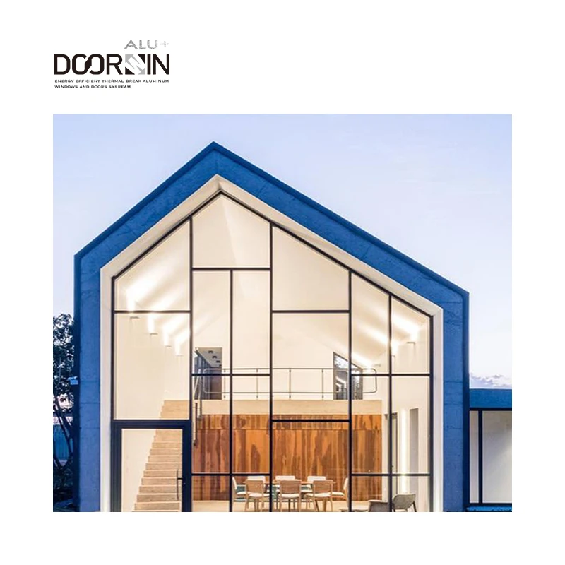 Hurricane Impact Aluminum Glass Fixed Windows Sound Proof Save Energy Double Glazing Grid Special Shape Windows