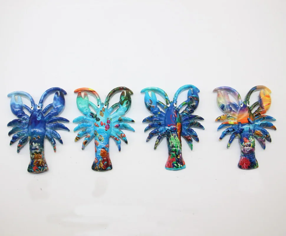 polyresin lobster magnet beach travel gift