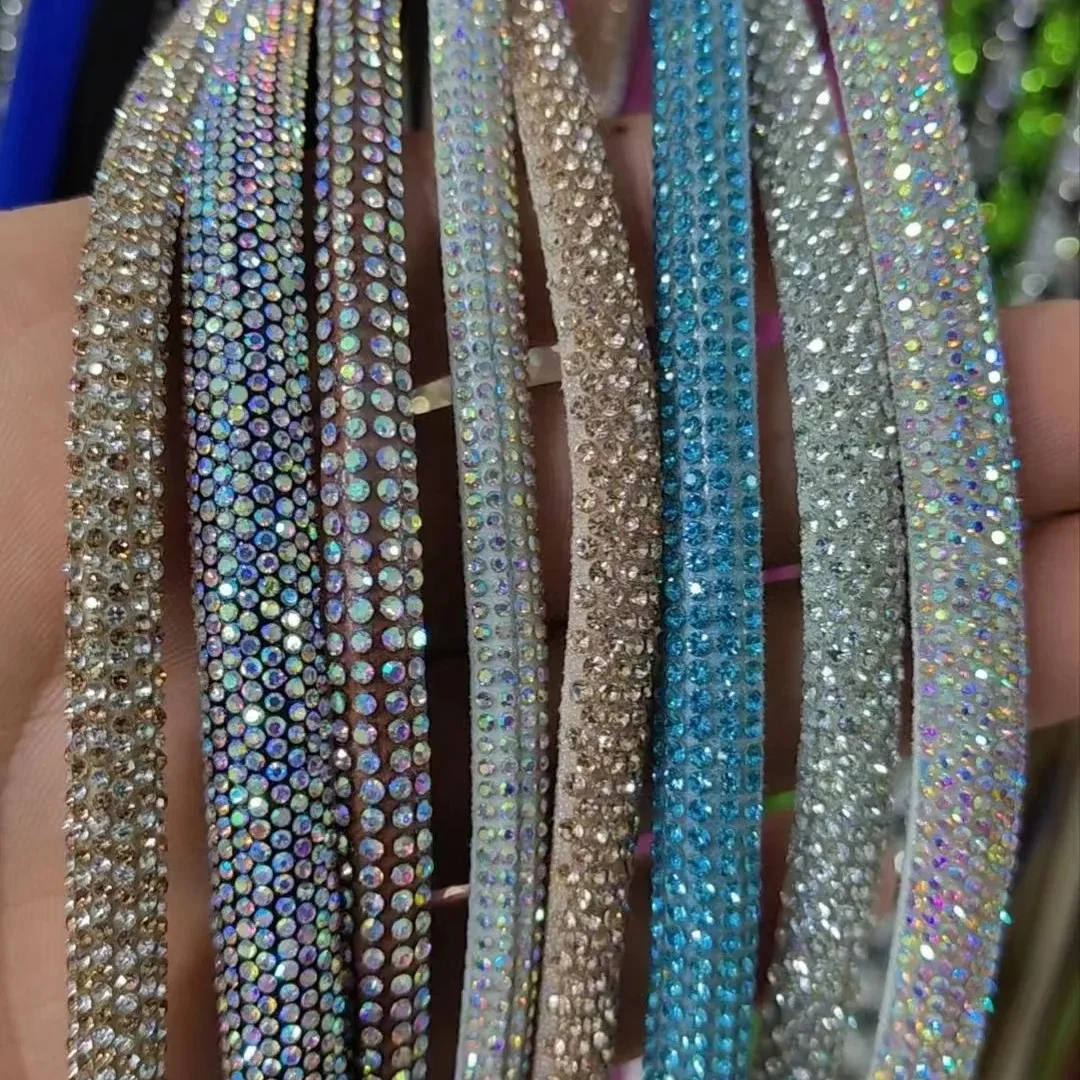 S608 New Sandal Rhinestone Rope fashion diamond Strips Crystals cord for shoes decoration
