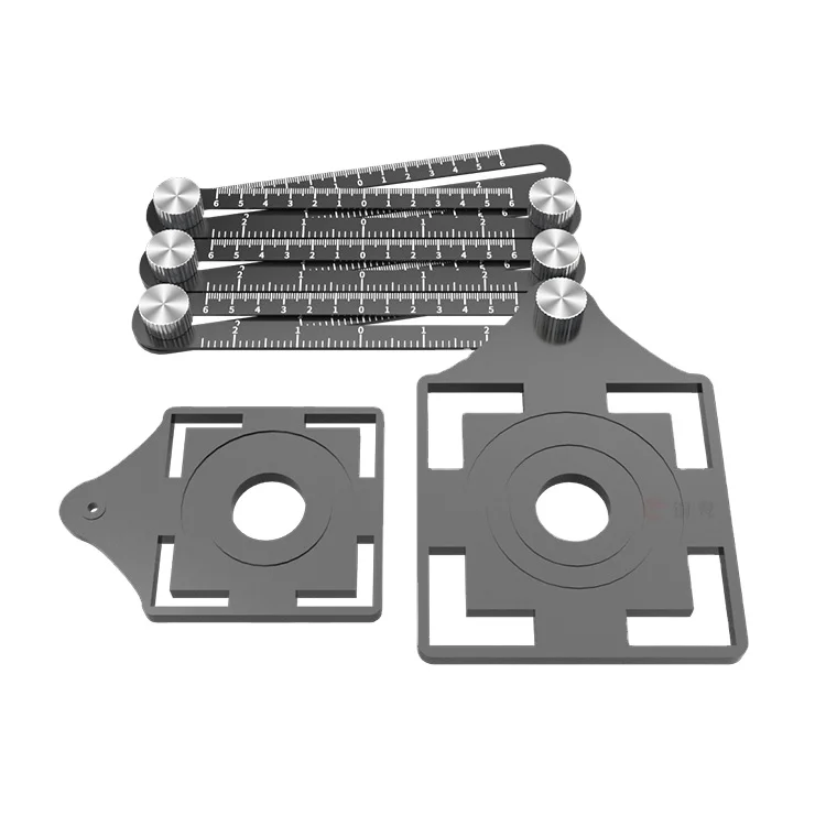 KEGRET High Quality Ceramics Tiles Hole Locator Hole Drilling Guider Tile Marking Tool 6 Folding Ruler