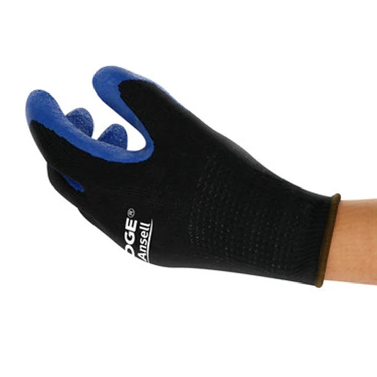 Ansell 48-305 Guantes Para Trabajo Sublimation Anti Slip Thick Cheap Security Construction Industrial Work Safety Latex Glove