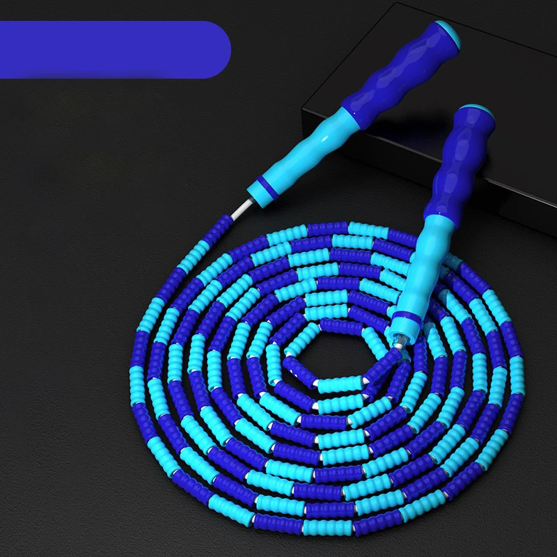 700g adjustable plastic lightweight multi chinese skipping speed rope 2021 beaded jump rope