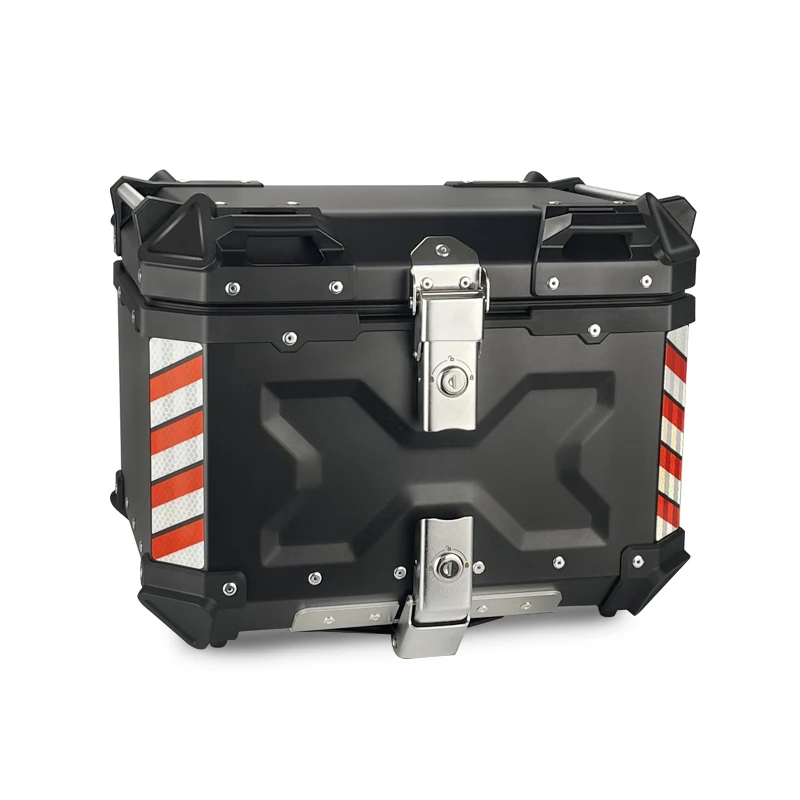 45L X Design Black Aluminum Alloy Tail Boxes Motorcycle Trunk Box For Sale