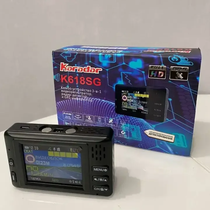 2024 Hot selling 3 in 1 Combo GPS Speed Dash Cam Camera Radar Detector Signature Car DVR Black Box Video Camera for Car K618SG