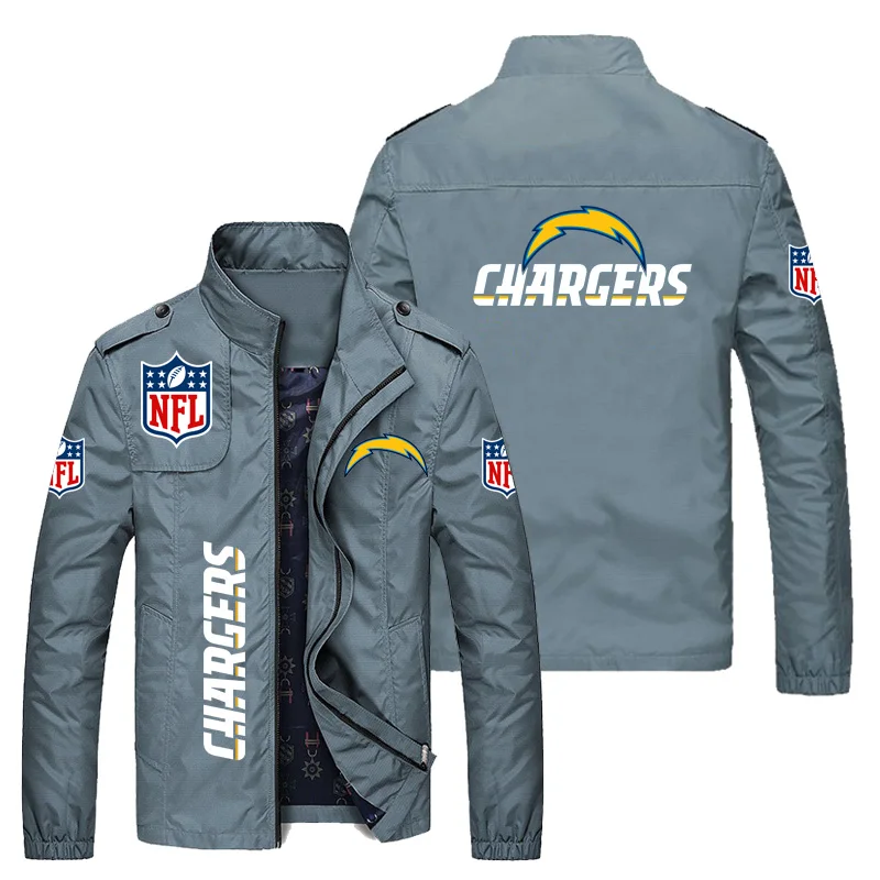 NFLE Chargers Hip Hop Jacket Men Cotton Casual For Leather Jacket Motorcycle Spring Men Jackets