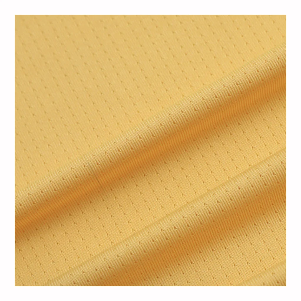 New Arrival Hot Sale 75D Bird Eye Single Side Pinhole Pull Frame Elastic Jacquard Mesh Fabric Protective Equipment Yoga