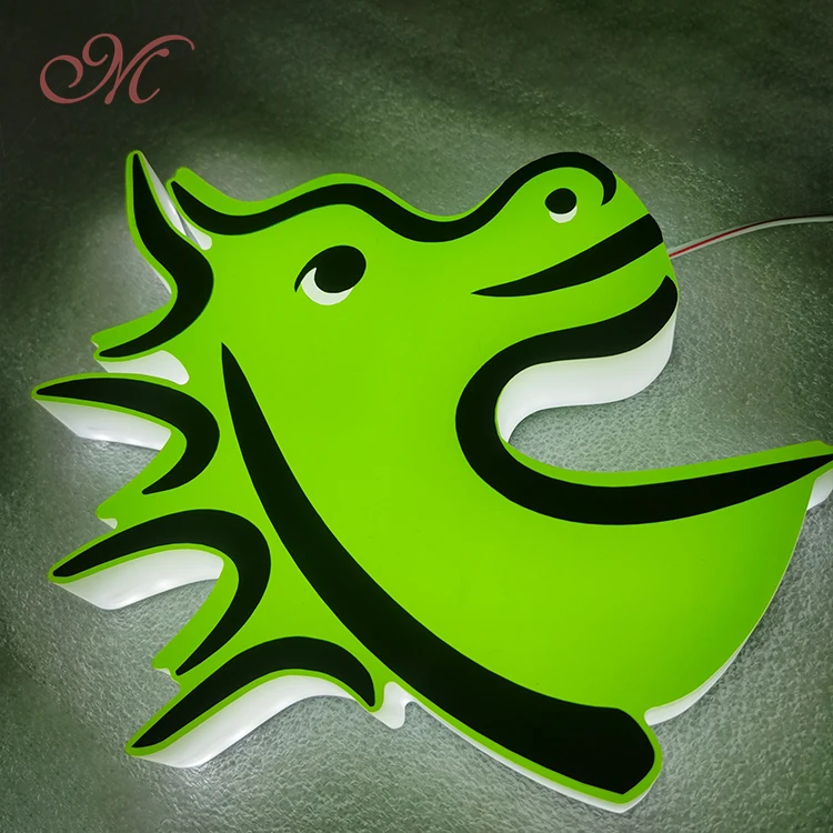 Factory Custom 3D Illuminated Advertising Company LED Acrylic Light Box Logo Electronic Sign