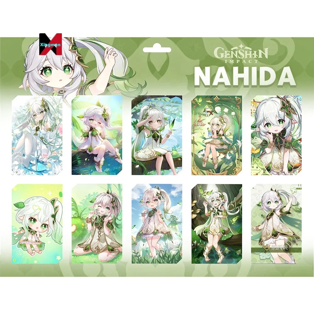 10PCS/SET Anime Credit Genshined Impact Bleach Demoned a Slayer Chainsaw Man Stickers For Bus Id Card Sticker