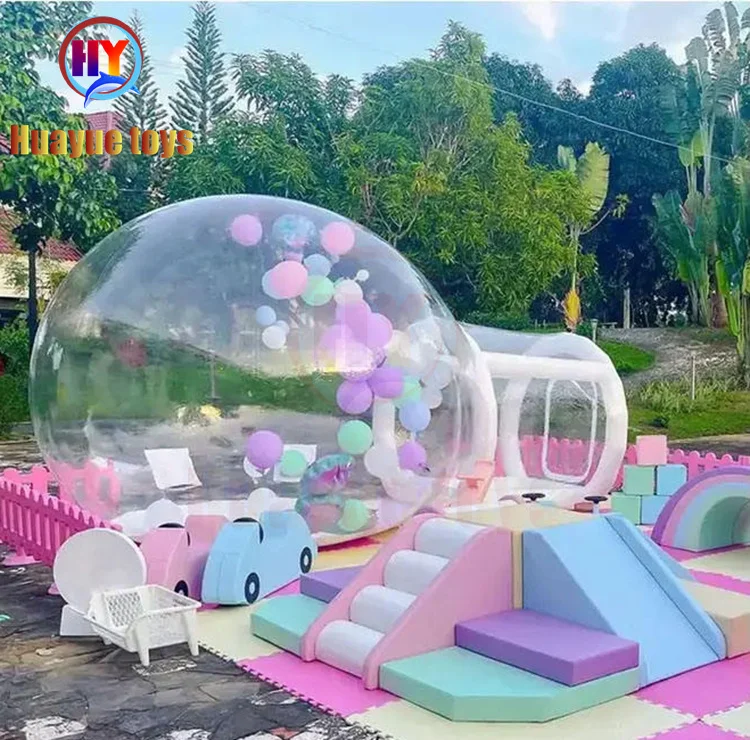 Kids Party Balloons Fun House Big Clear Inflatable Crystal Igloo Dome Bubble Tent Transparent Inflatable Bubble Balloons House