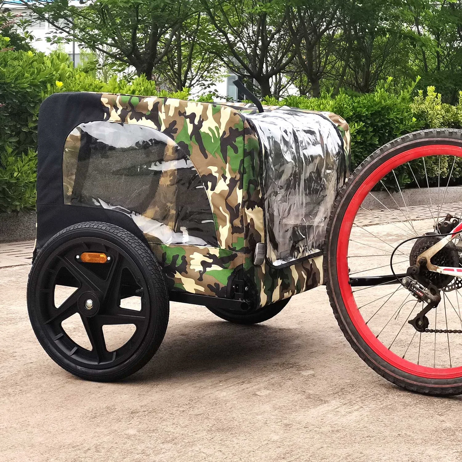 Pet Bike Trailer Bicycles Dog Trailer Folding Camper Trailer Pet Cart Bicycle Wagon Cargo Carrier Attachment For Travel