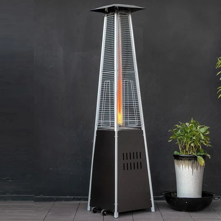 Top-quality Freestanding Outdoor Pyramid Patio Heater Ceramic Burner Camping Gas Heater