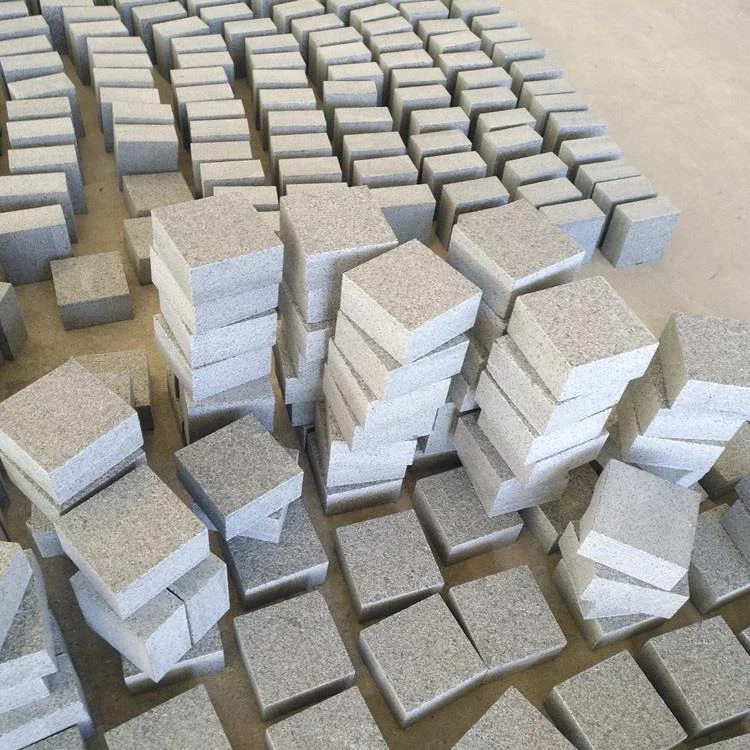 Walk Way Cheap G603 Flamed Tumble Brick Driveway Pavers Driveway Paving Stone Granite Cobblestone Driveway Pavers Mesh