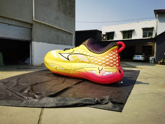 BOYI Shoe Giant customized Inflatable shoe sneaker model balloon for Advertising