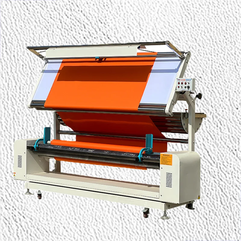 Glory Tang Cloth rewinder Simple textile fabric roll cutting machine fabric inspection rolling tubes machine