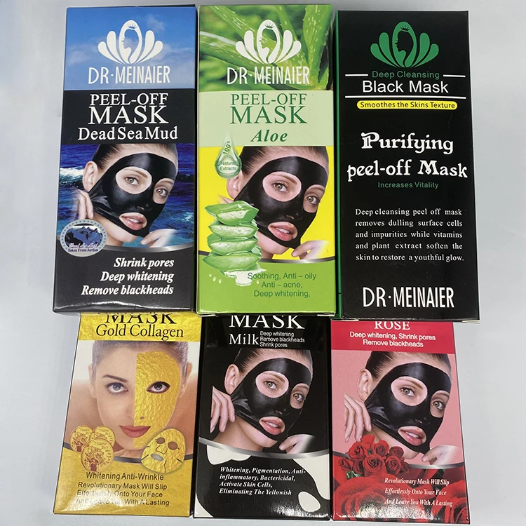 OEM ODM Organic Blackhead  Peel Off Charcoal Black Facial Mask For Facial Skin Cleanser Milk Peel off Mask