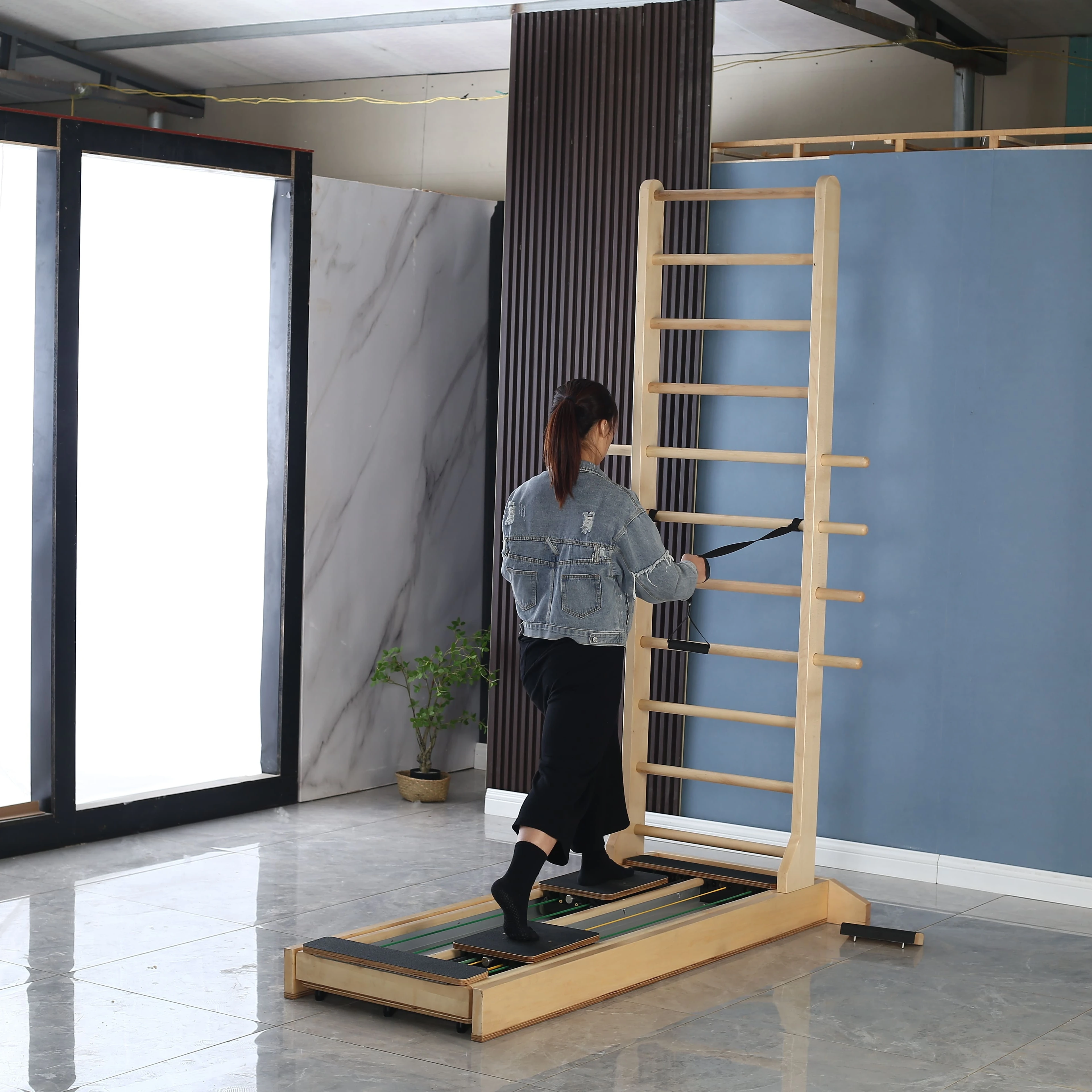 Custom Yoga Balance Fitness Equipment  Core  Two Way Ladder Bed Pilates for sale