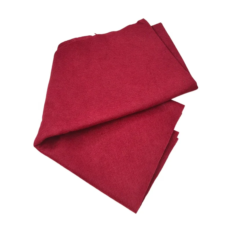 Polyester needle punched non-woven fabric red felt roll/pieces 1-5mm felt for Christmas Eve decorations hand-made gifts