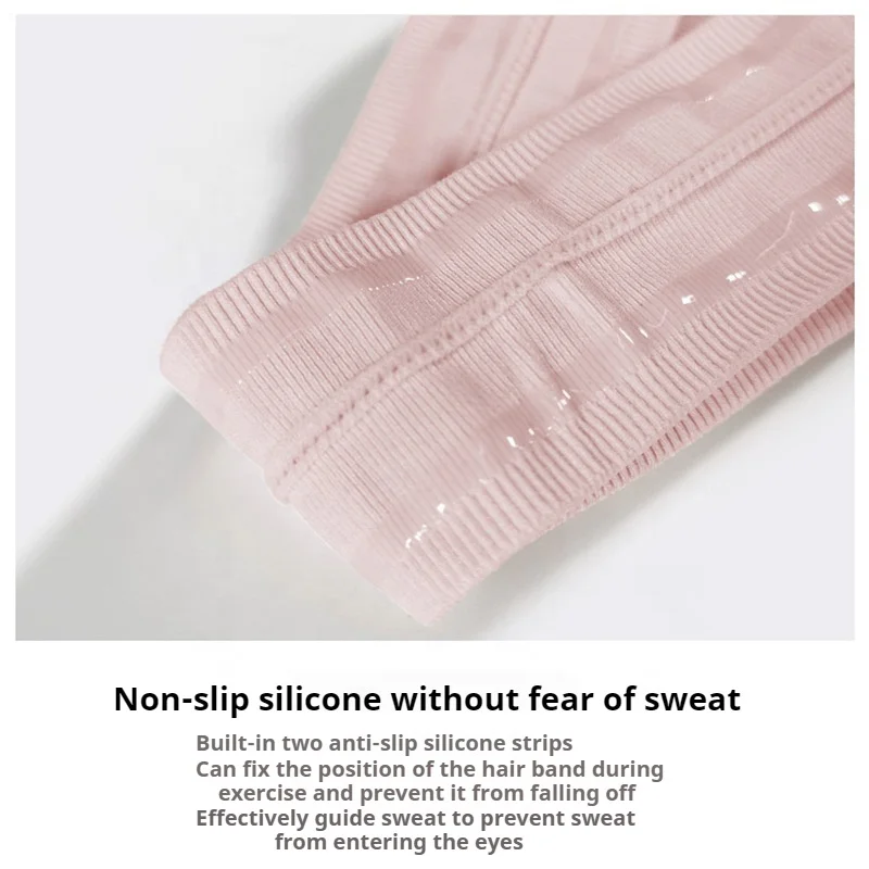 Wholesale Custom Logo Anti Slip Elastic Sports Headbands Sports Yoga Breathable Sweat Headbands For Outdoor Activities