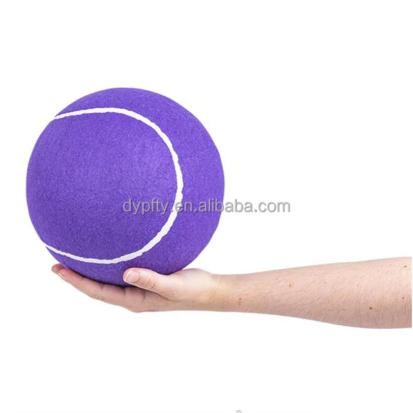 green deflated 9.5inch big size jumbo tennis ball for promotion gift