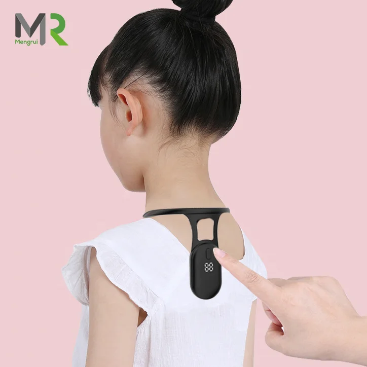 2024 New Design Display Screen Smart posture corrector with Sensor Vibration Reminder for kids,Help to Keep Right Posture