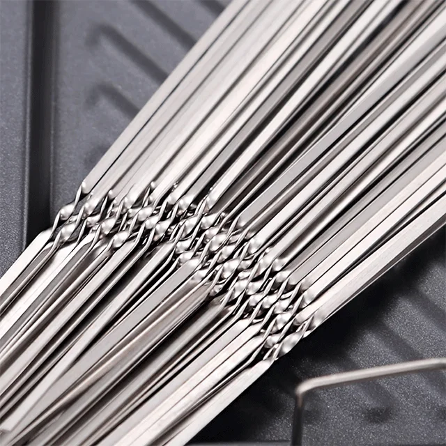 Шпажки из нержавеющей стали для барбекю, палочки для запекания, игла для Kabob гриля, плоские вилки для барбекю, для отдыха на открытом воздухе, пикника, барбекю