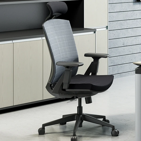 Luxury Ergonomic Brown Pu Swivel Modern Chairs Executive High Back Leather Office Chair