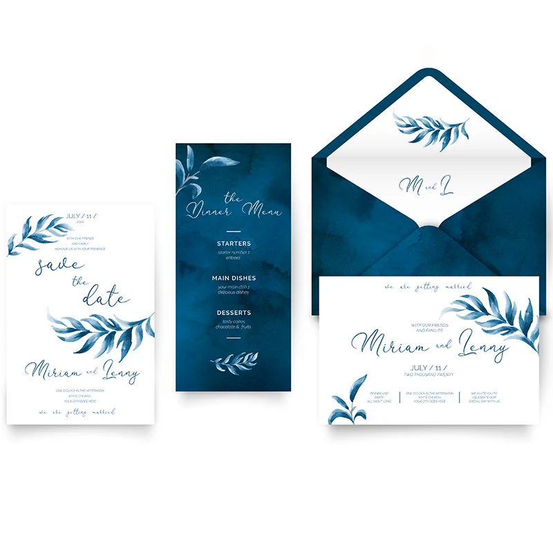 classic wedding invitation card wedding card credit card holder paper a5 envelopes