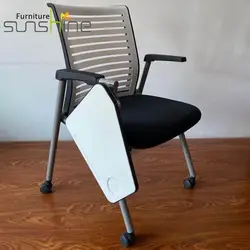 Designed Office Pp Foldable Training Chair Conference Training Visitor Chair For Office Training Room