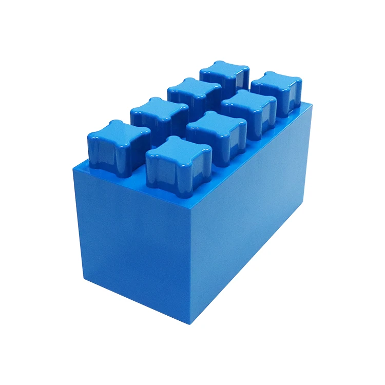 Best selling carton room wall construction adult large plastic block mold toy plastic building blocks