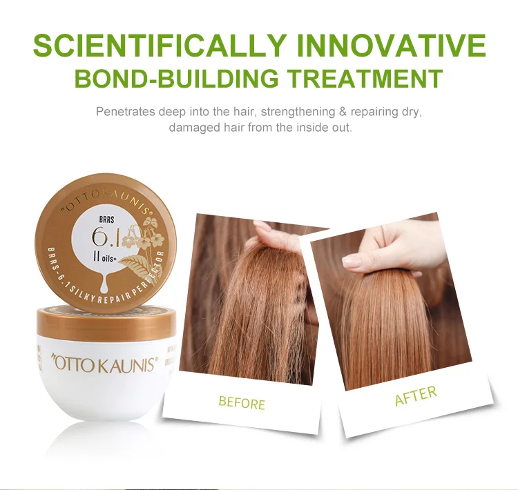 Wholesale Customized Silky Repair Perfect Hair Mask Rich Collagen Plant Oils Moisturizing Hair Mask For All Hair Types