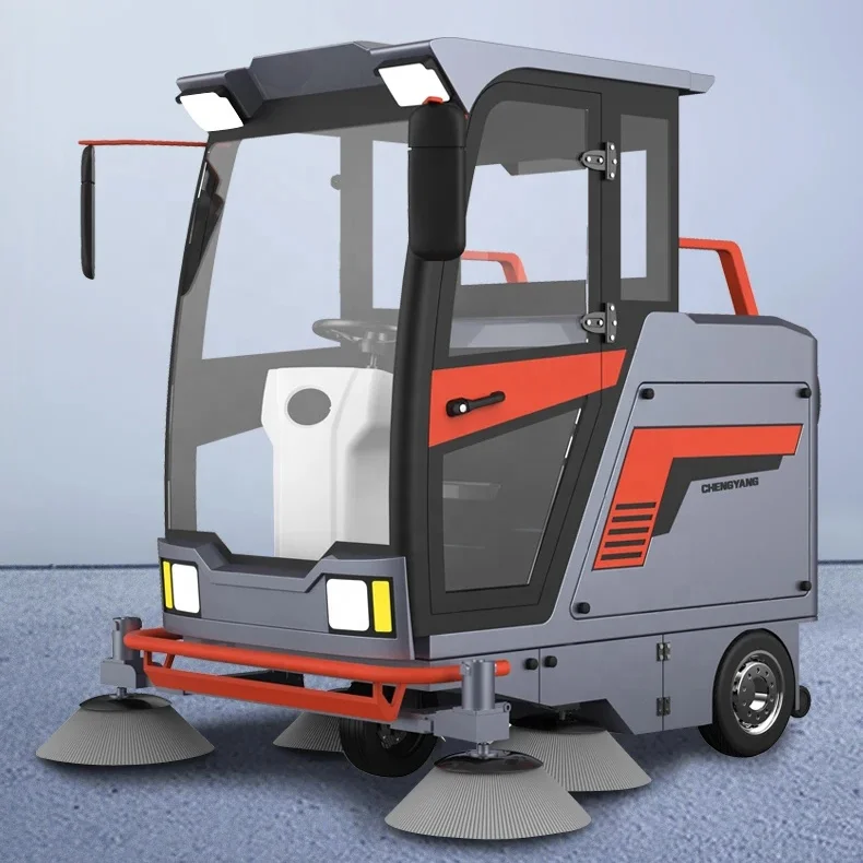 EVERLIFT High Efficiency Ride on Floor Cleaning Sweeping Machine Street Road Vacuum Sweeper