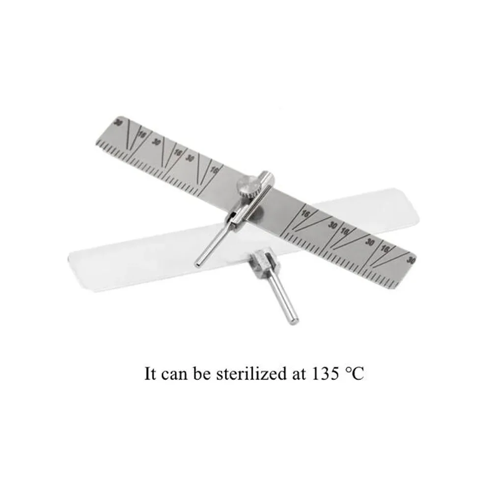 Dental Implant Ruler Locating Guide Surgical Positioning Locator Angle Gauge Autoclavable Dentistry Lab Planting Measuring Tools