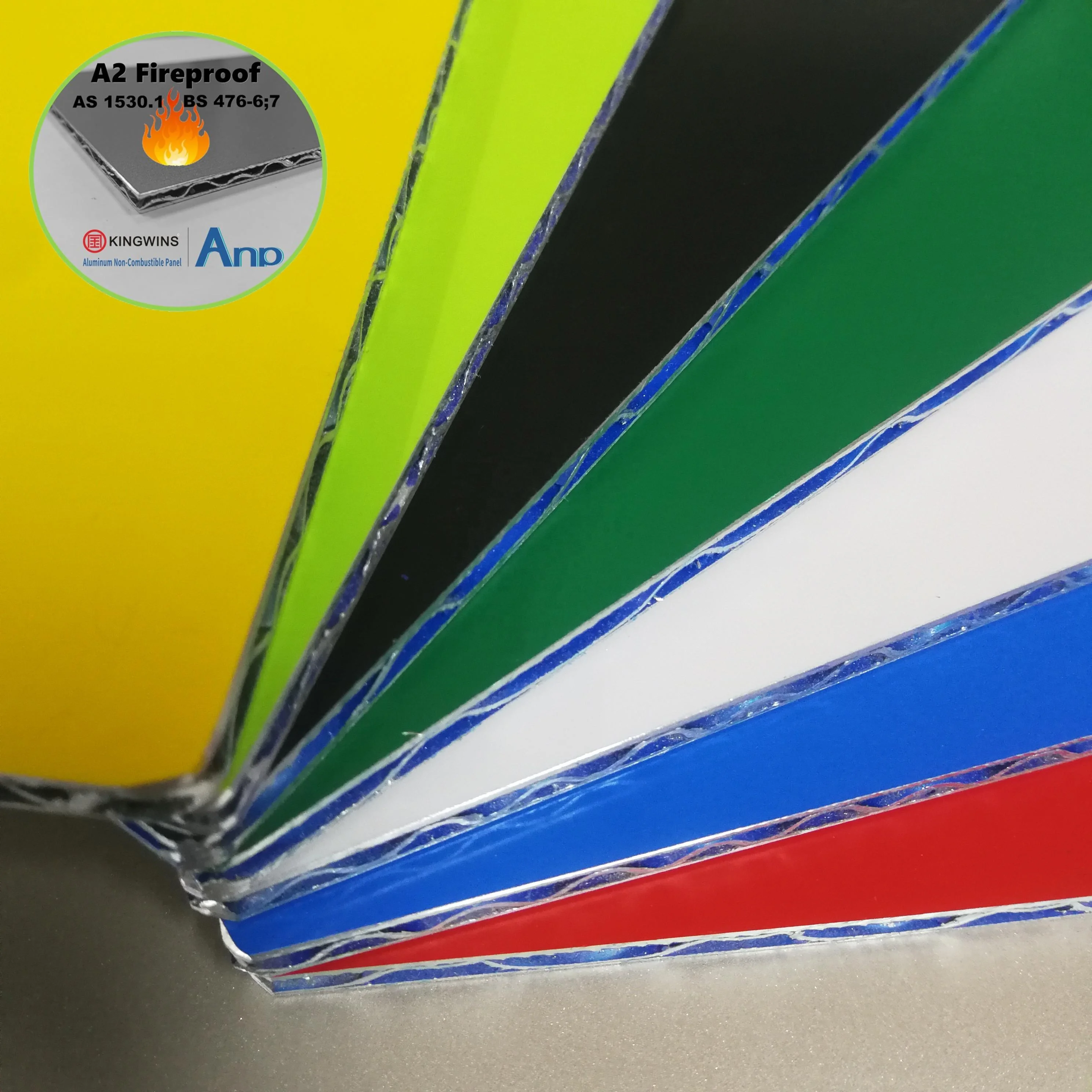 Big Panel Aluminium wall ceiling sandwich panel material construction and house used Fireproof aluminium core