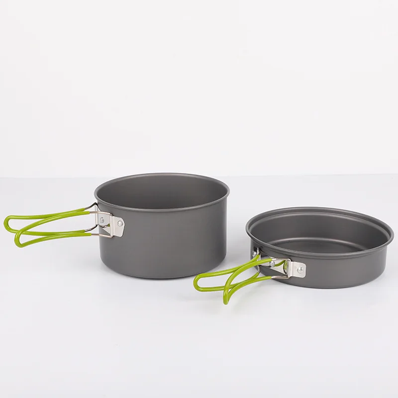 Factory Sales Outdoor Picnic Cookware Supplies 2-3 Combination Camping Pot Hard Alumina for Kitchen Use