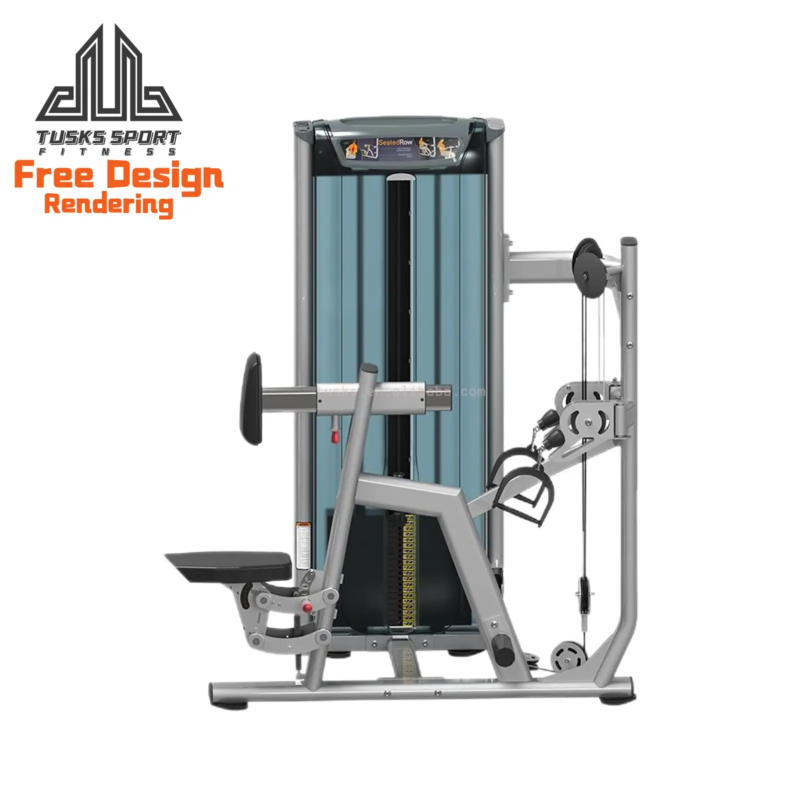 Fitness Equipment Multi Gym Strength Machine Body Customized Steel Building Commercial Medium Loader Steel Middle Row Trainer
