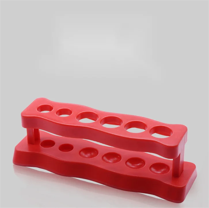 New Lab School Supplies Plastic Test Tube Rack 6 Holes Holder Support Burette Stand Laboratory Test tube Stand Shelf