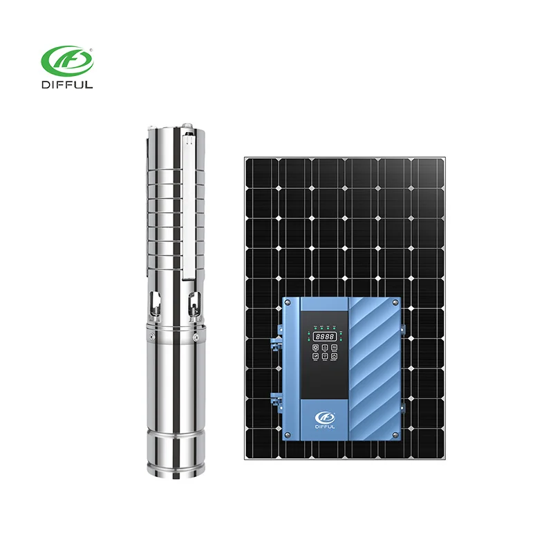 Difful brand big flow  stainless steel impeller  solar water pumps price  for irrigation in America