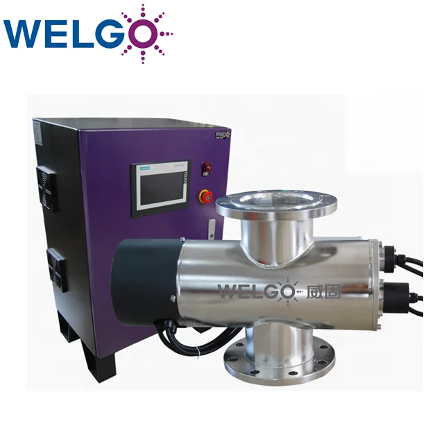 High Intensity 60mj cm2 Swimming Pool Spa Landscape  Aquaculture Fish Pond Medium Pressure Lamp UV Water Sterilizer